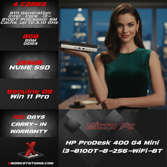 HP ProDesk 400 G4 Desktop Mini PC 8th Generation intel®